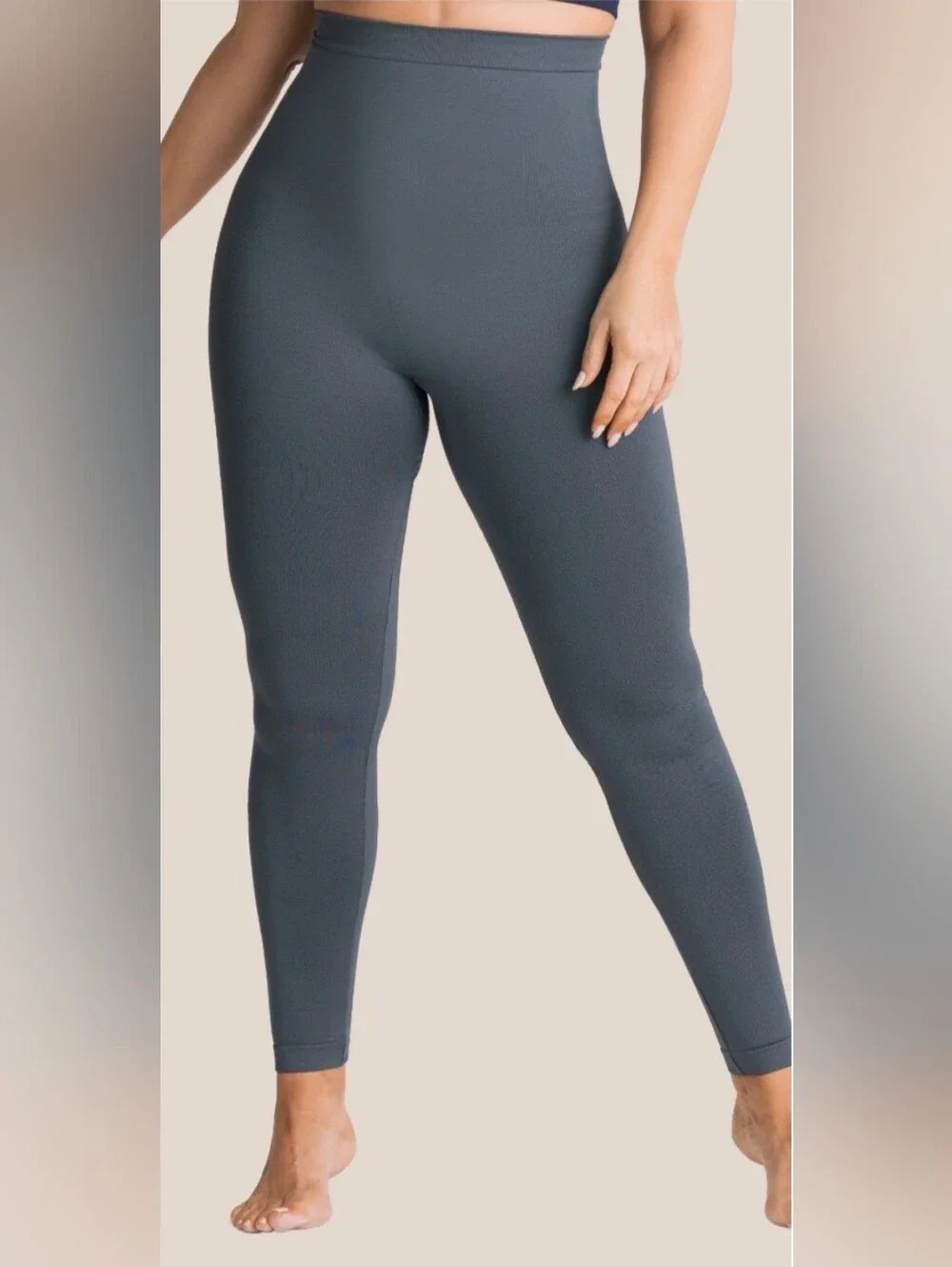 NWT Shapermint Essentials High-Waisted Shaping Leggings Gray XL 14-16